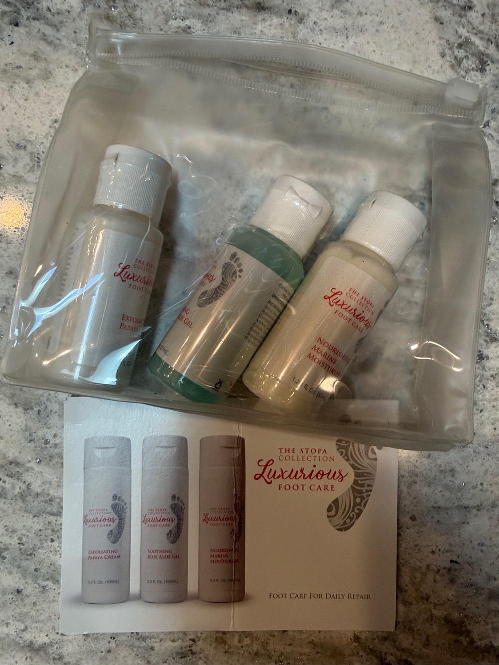 Foot Care Travel Moisturizer Set - Cream/White